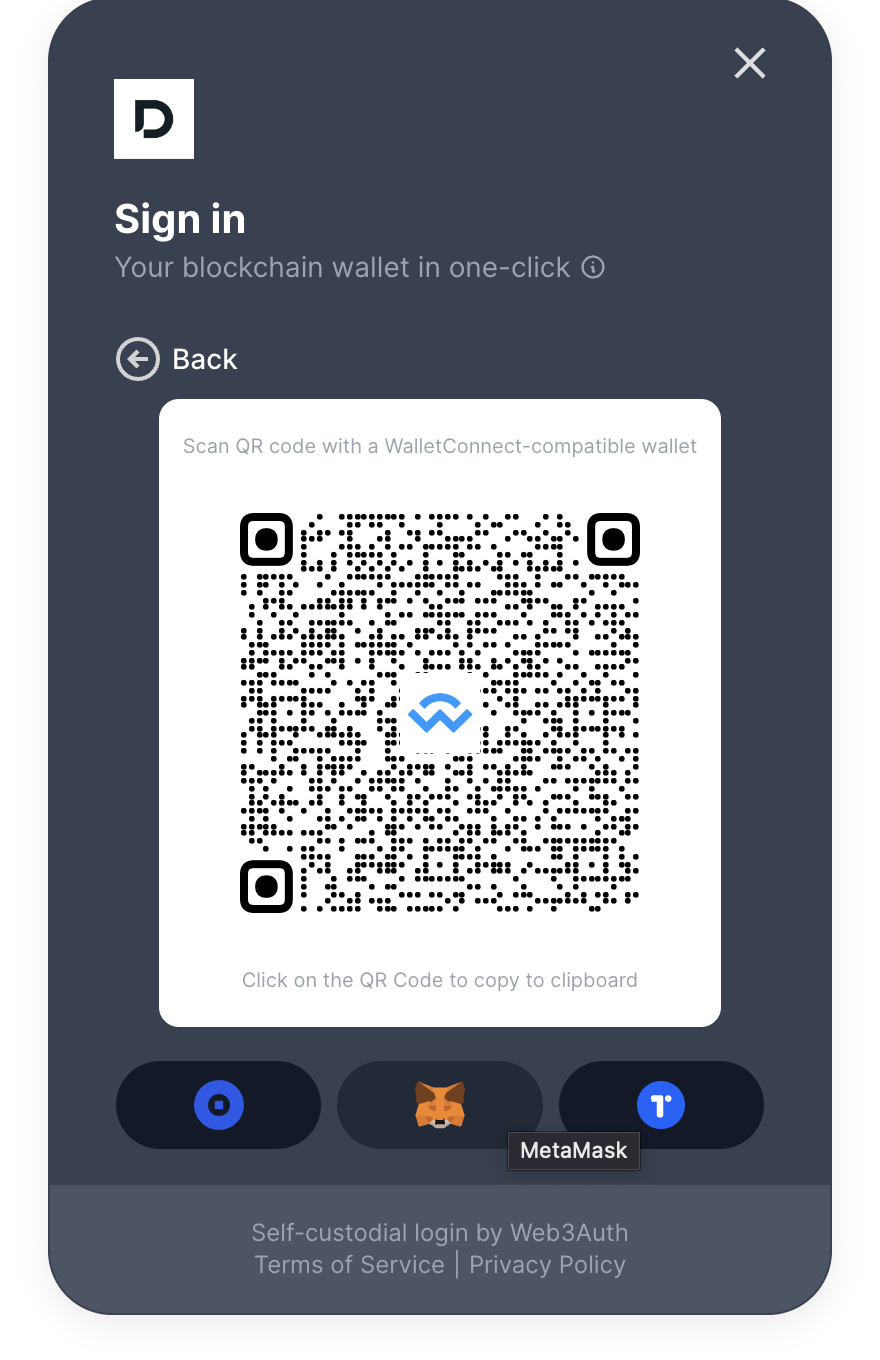 Clicking the metamask icon under 'connect with wallet' opens up the coinbase  wallet extension - Web - Modal SDK - Web3Auth Community