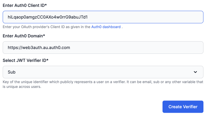 Google - Domain and Client ID from Auth0 Dashboard