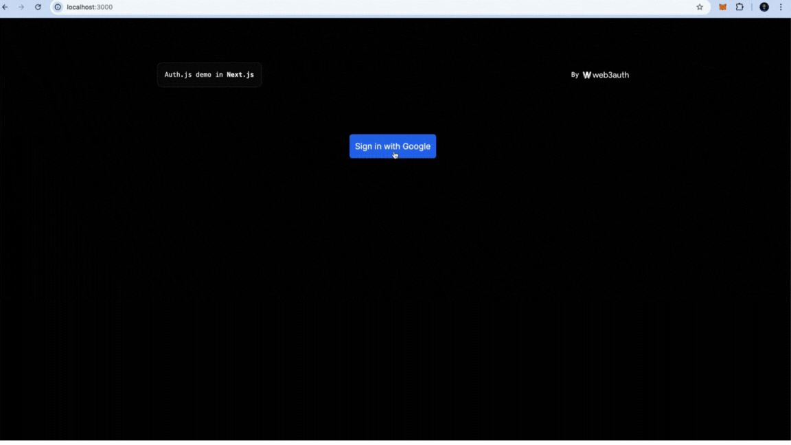 NuxtAuth Demo with Web3Auth